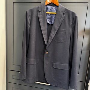 Sid Mashburn Ghost Blazer Navy High-Twist Wool, US 40R IT 50R